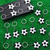 10/20/30Pcs Cartoon Pvc Football Keychains And Keychains Suitable For Party Gifts, Holiday Supplies, Back To School Season Gifts