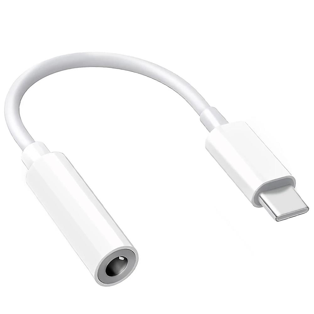 Type C To 3.5mm Aux Adapter Headphone Jack Adapter Audio Cables Earphone Converter for Sumsang Xiaomi Redmi Google Huawei 6