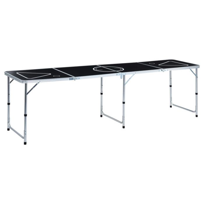 Jeu à boire - VIDAXL - Bière-Pong - Table Pliable - Imprimé 2 couleurs - Pour Adultes