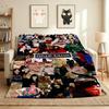 Billie Eilish Collage Flannel Blanket Throw Blanket Soft Warm Sofa Bed Camping home Decor Unique Christmas Gift C9261339