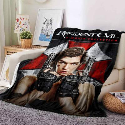 1 Stück Resident Evil Decke Weiche Warme Überwurfdecke für Zuhause, Büro, Reisen Ganzjahres Gemütliche Bettwäsche Geschenk, Büro Gemütliches AccessoireB3