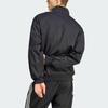 Adidas Tiro Material Mix Track Jacket Striped Stand Collar Zip Long Sleeve Retro Sports Jacket Men Jacket Black IP3780