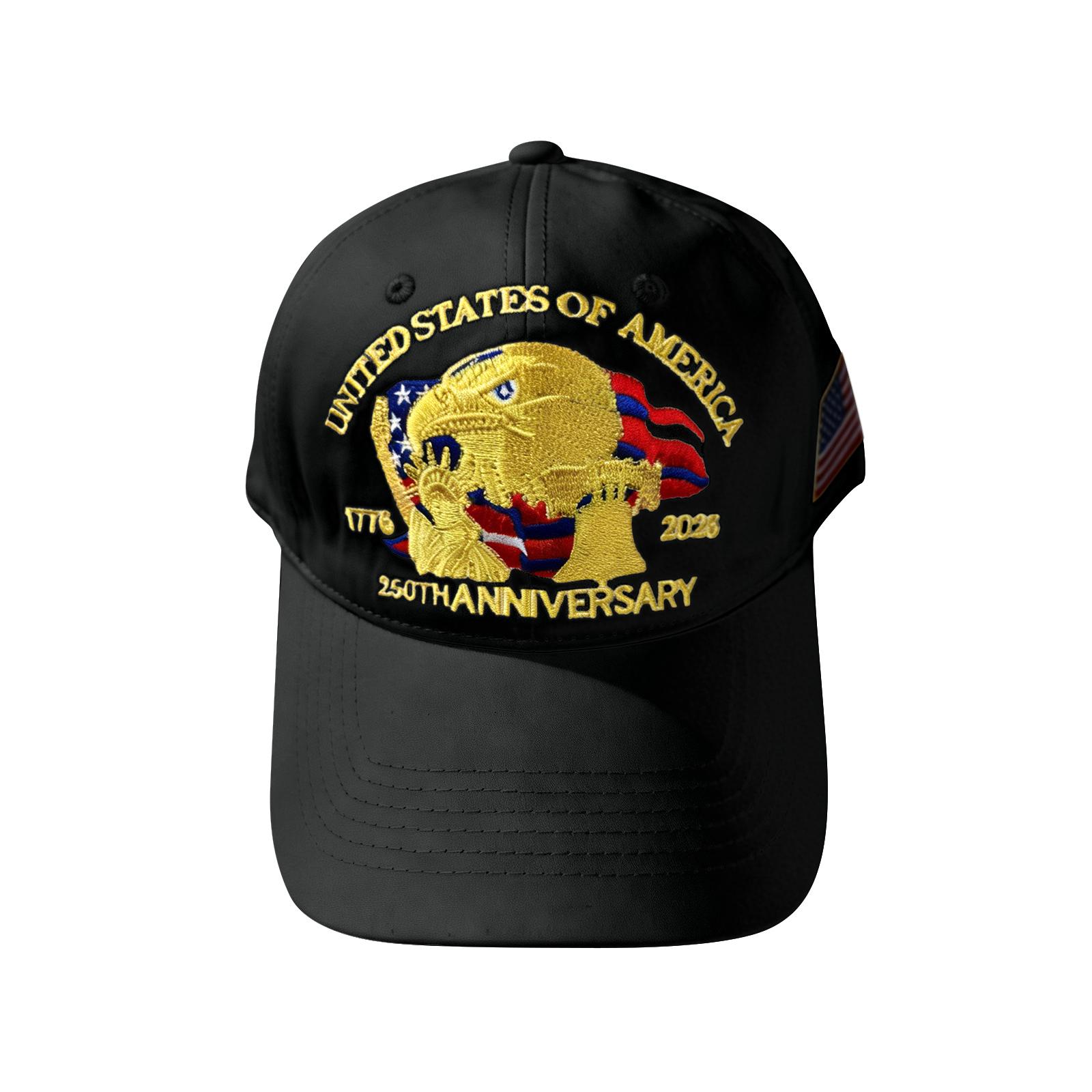 American- 250th Anniversary Embroidered Baseball Cap