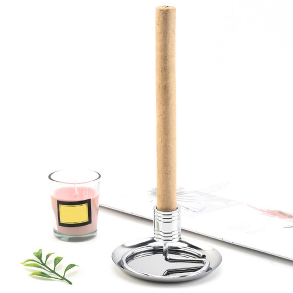 

Steel 1Pcs Creative Practical Simple Moxibustion Base Moxa Stick Holder Moxa Stick Tray Moxa Base gold-Base Tray