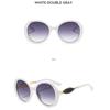 Women's sunglasses, men's and women's large-frame sunglasses, fashionable round-frame sunglasses.