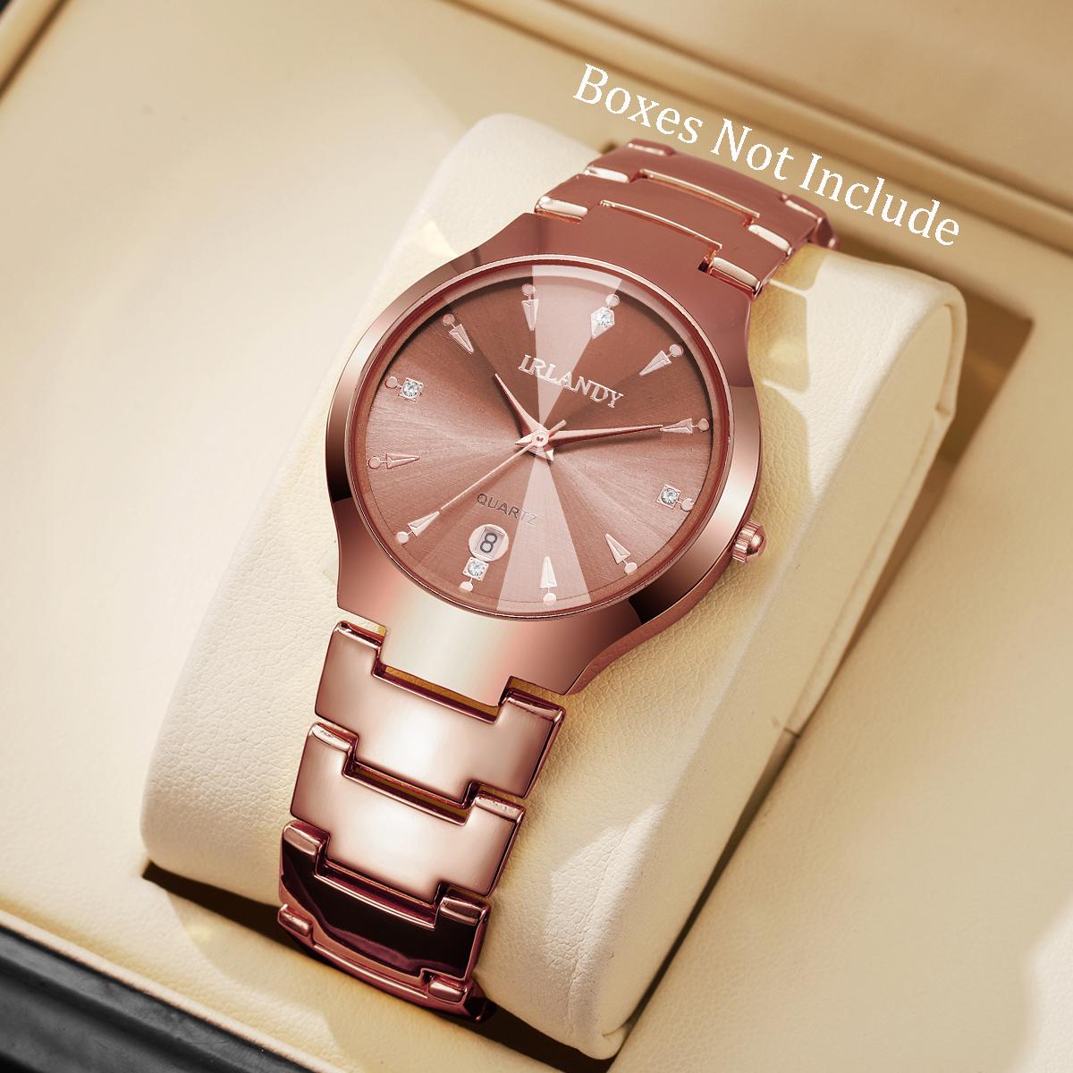 

Роскошные мужские деловые часы Модные часы с кварцевым механизмом и ремешком из нержавеющей стали для мужчин Часы Reloj Hombre