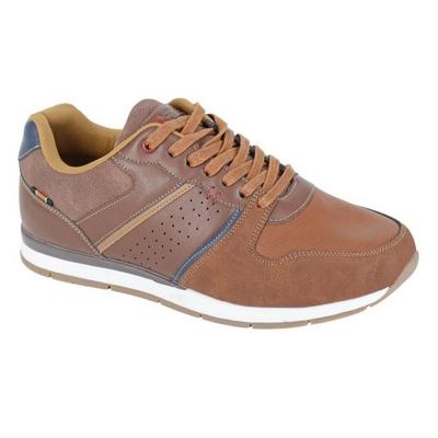 R21 Masculino Contraste Detalhe Lace Up Trainers