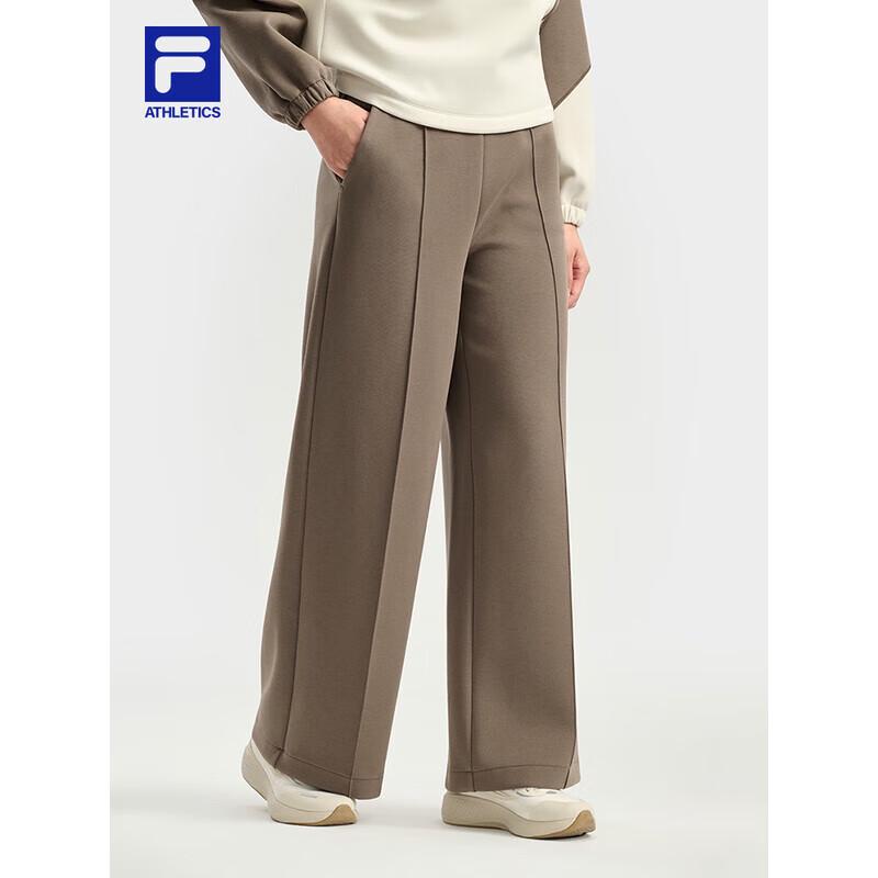 FILA Women s Knitted Loose Straight-Leg Sport Pants L