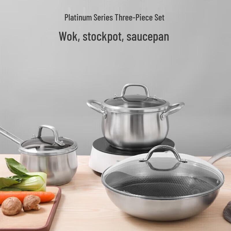 KBH Platinum 3-Piece Cookware Set