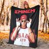 Eminem Flannel Blanket Soft All-Season Throw, Design for Camping, Car Travel, Hiking Sofa, Bed, Office Perfect Gift for Parties