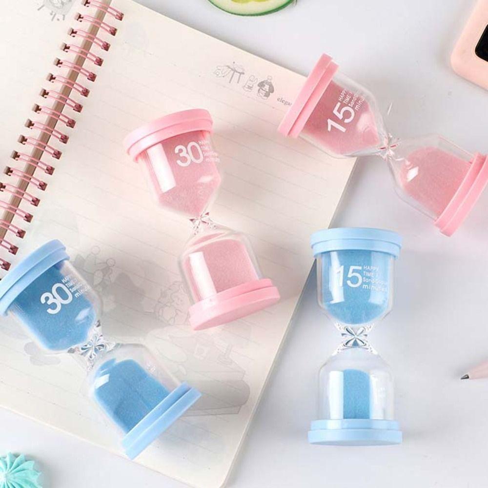 Hohes Borosilikatglas Sanduhr Macaronfarbe Spielzeug Sanduhr Bunt Sanduhr Heimdekoration