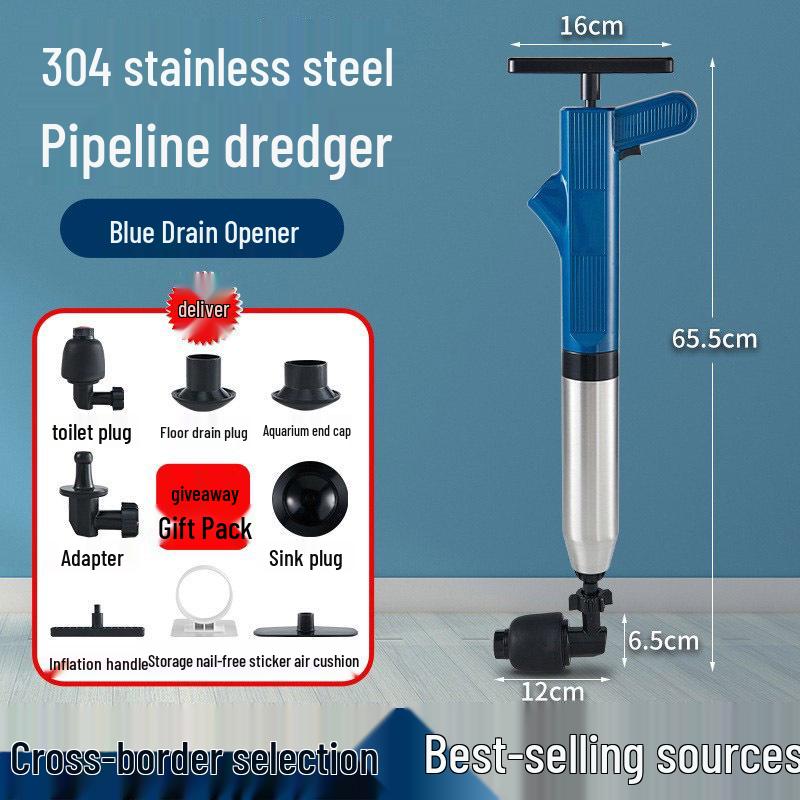 Premium Multipurpose High-Pressure Toilet and Drain Unblocker Plunger