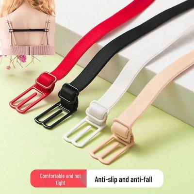 Anti-Slip Invisible Buckle Bra Straps with Pin-Fixed Support