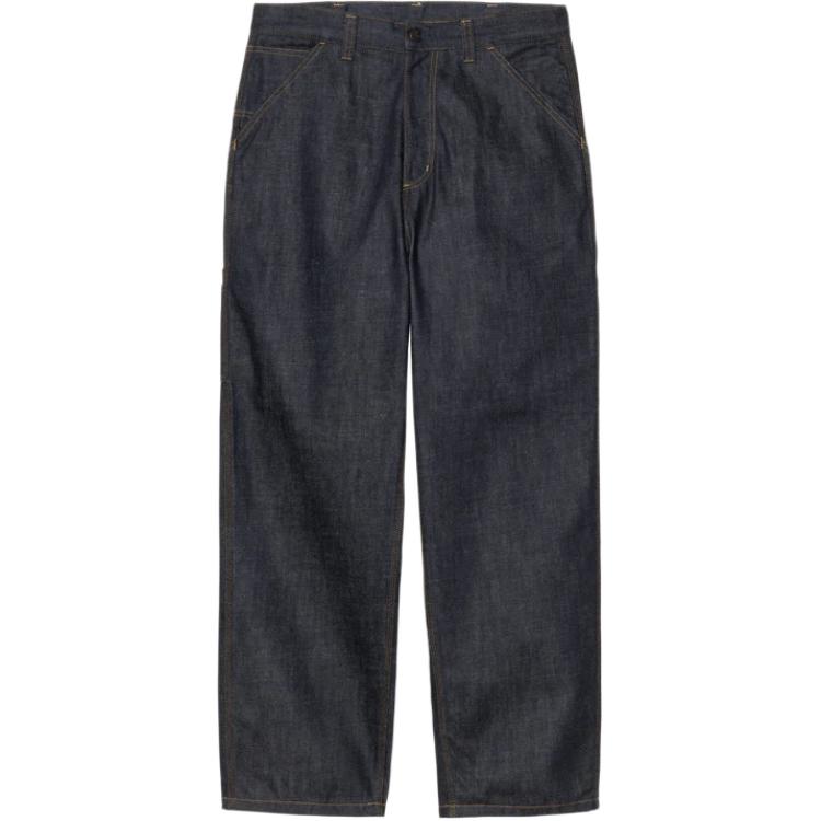Carhartt WIP Single Knee FW25 Zipper Comfortable Simple Loose Casual Straight Leg Jeans Men jeans I034871-01-01