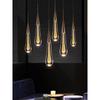 Net Red Water Drop Chandelier Creative Modern Bedroom Dining Room Bedside Living Room Background Wall Crystal Lamp