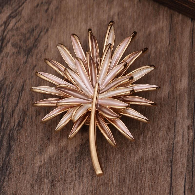 

Горячо продаваемая эмалевая цветная двухслойная брошь-магнит в виде подсолнуха, женская простая и изысканная многофункциональная брошь magnetic attraction