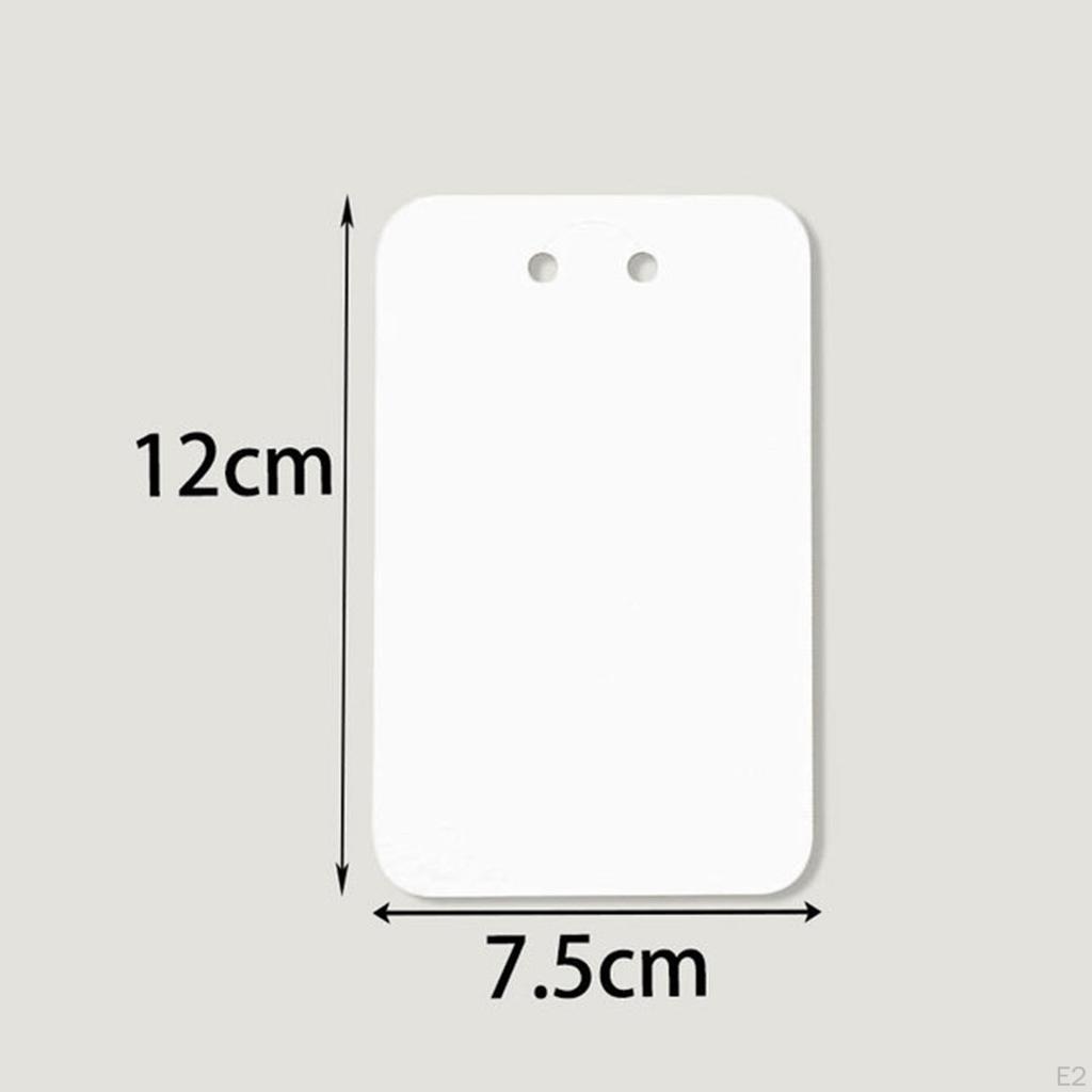 100 Pcs Keychain Display Cards with Self Seal Bags, Jewelry Packaging Supplies for Earrings,