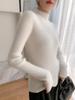 Women's Slim-Fit Cashmere Half-High Neck Sweater - Versatile Autumn/Winter Knit Top
