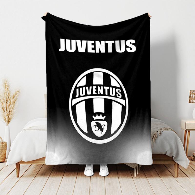 1pc Blanket - Juventus FC logo Print Design, Lightweight Blanket for Sofa, Bed- Soft &Warm, Gift for All Seasons
