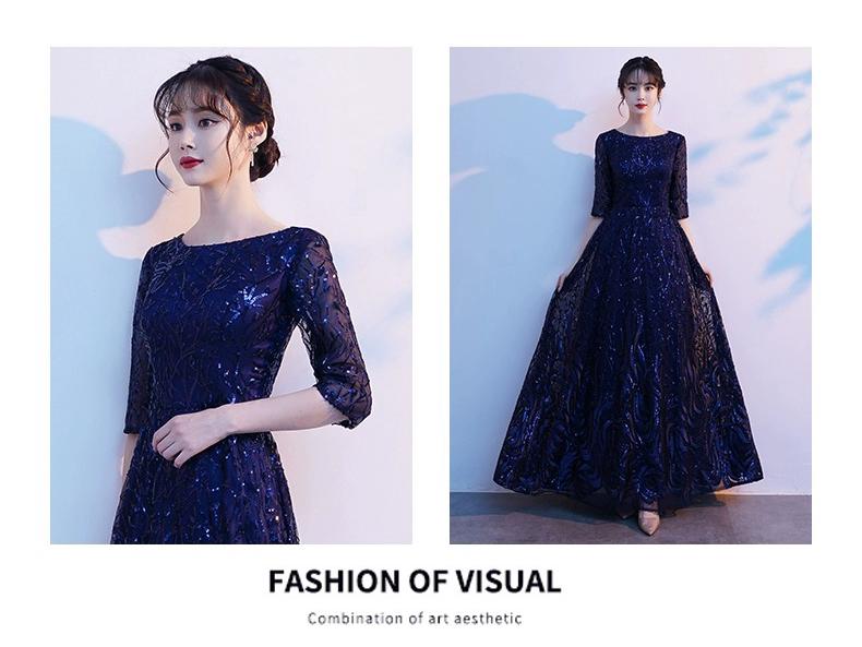 Women's Chorus Performance Evening Gown - Long, Elegant Dress for Banquet, Wedding, or Regular Wear