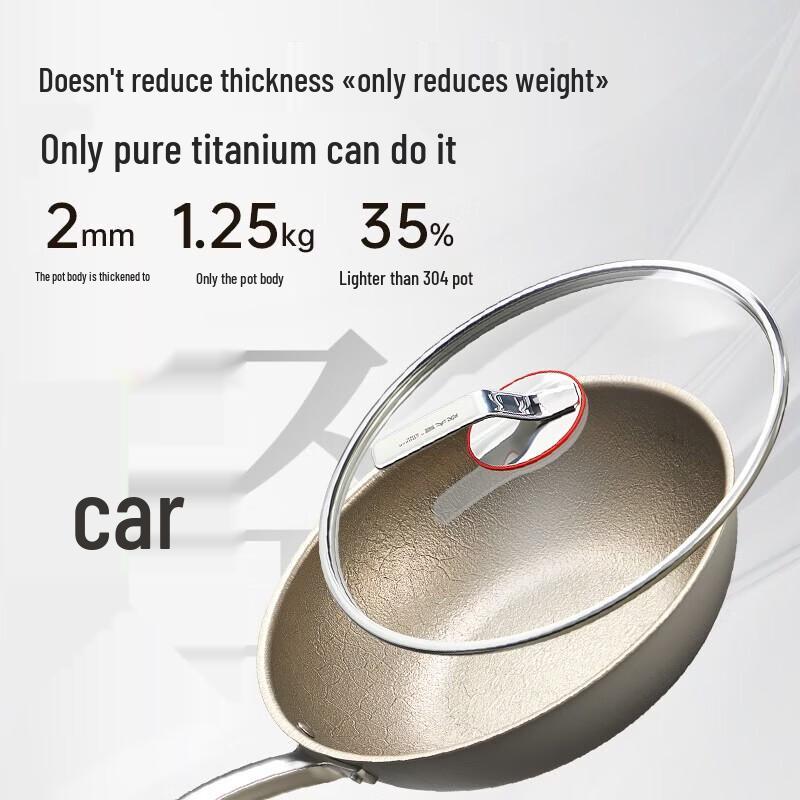 COOKER KING Pure Titanium Non-Stick Frying Wok