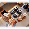 Girls Korean Version Plus Velvet and Thick Lamb Wool To Keep Warm Winter New Big Boys Leather Boots Tide