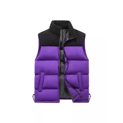 Herfst en Winter Heren Vest Corduroy Mouwloos Winter Opstaande Kraag Koreaanse Stijl Trendy Koppel Dons Katoen Warm Jas