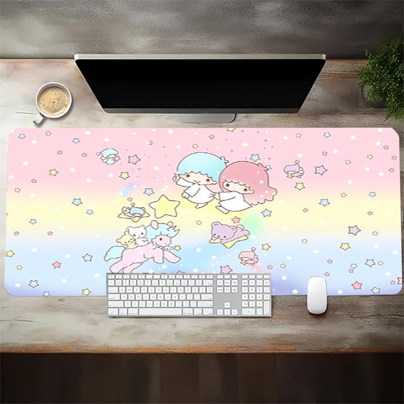 1pc Pastel Cute Fantasy Characters Computer Pad with Vibrant Print, Mouse Pads for Desk,Colorful Desk Mat for Gamers and Office Use