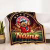 Bayern Munich Soccer Poster Personalized Text Blanket Throw Personalized Blanket Soft & Cozy Suitable for Livingroom Sofa Nap Bedding