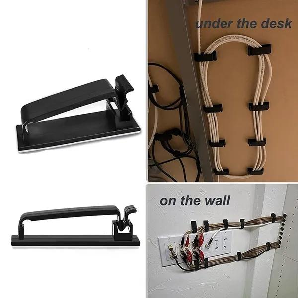 5/10 Stück Kabelklemmen, selbstklebende Kabelhalter, ideales Kabelmanagement für die Organisation von Kabeldrähten, Zuhause, Büro, Auto