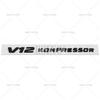 Car Styling V6 V8 V12 Kompressor 3D ABS Chrome Emblem Car Badge Sticker Decal Auto Accessory for Mercedes Benz S500 S680 GT GT50 QK0