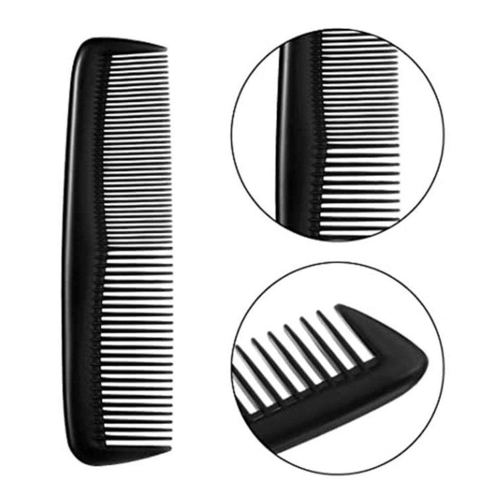12 Pcs Double Sided Pocket Hair Combs Mini Hair Cutting Combs New Plastic Comb for Hotel