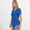 Women's Jacquarded V-neck Top T-shirt Short Sleeve Versatile Hollow Top