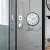 Bathroom Clock Waterproof Suction Cup Waterproof Battery Operated Alarm 3 Inches Small Clock for Bathroom for Home Office Living