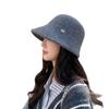 Japanese Wool Knitted Bucket Hat, Versatile In Autumn And Winter, Fashionable And Warm, Retro, Showing Small Face And Elegant Basin Hat Woman