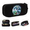 Estuches de Lápices Lindos con Calavera de Surfista de Verano Personalizados para Niñas y Niños Caja de Lápices de Gran Capacidad Estudiante Escuela