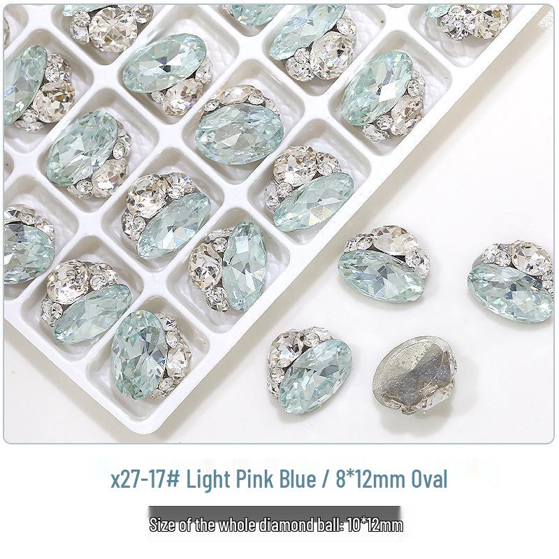 Flash K9 6mm Fat Square Rhinestones for Nail Art - Multi-faceted, No Base Holder, Wearable Nail Accessories