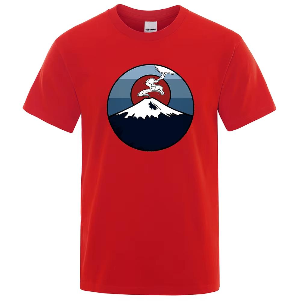 Mt Fuji Japan Unisexs T Shirt Fashion Cotton EcoFriendly TShirts Summer Tee Clothes Tshirt Hip Hop Oversize Loose Unisex T Shirts