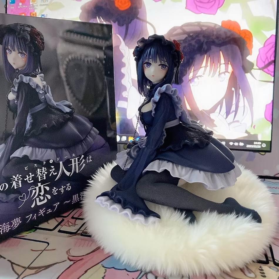 2pcs My Dress-Up Darling Anime Figure Black Maid Outfit Kitagawa Marin Action Shizuku Kuroe Figurine Collection Model Poseable Articulated Scale