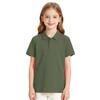 Girls' Short Sleeve School Uniform T-Shirt Casual Dress Top for Everyday Wear