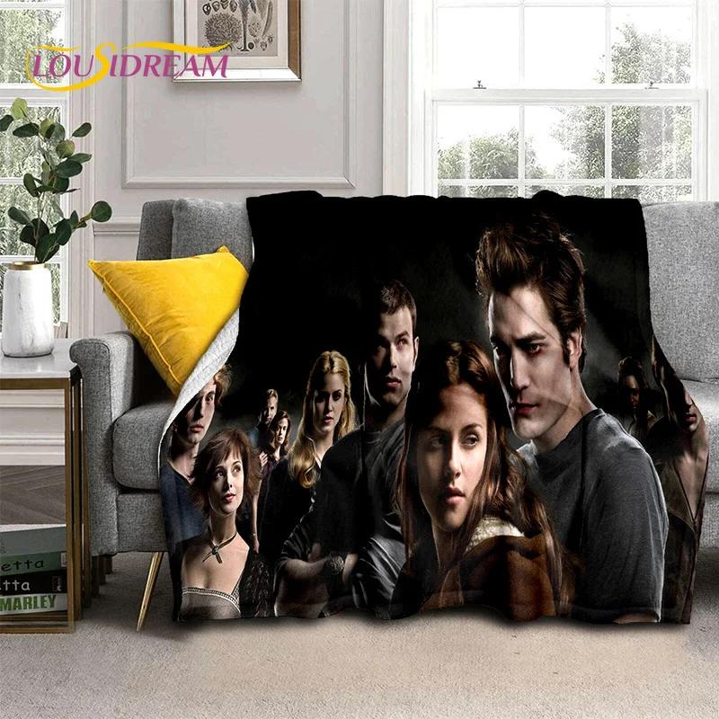 Sága Stmívání Edward Bella Filmová měkká deka, Měkká přehozová deka pro domácí ložnici postel pohovku piknik cestování Kryt dětský dárek