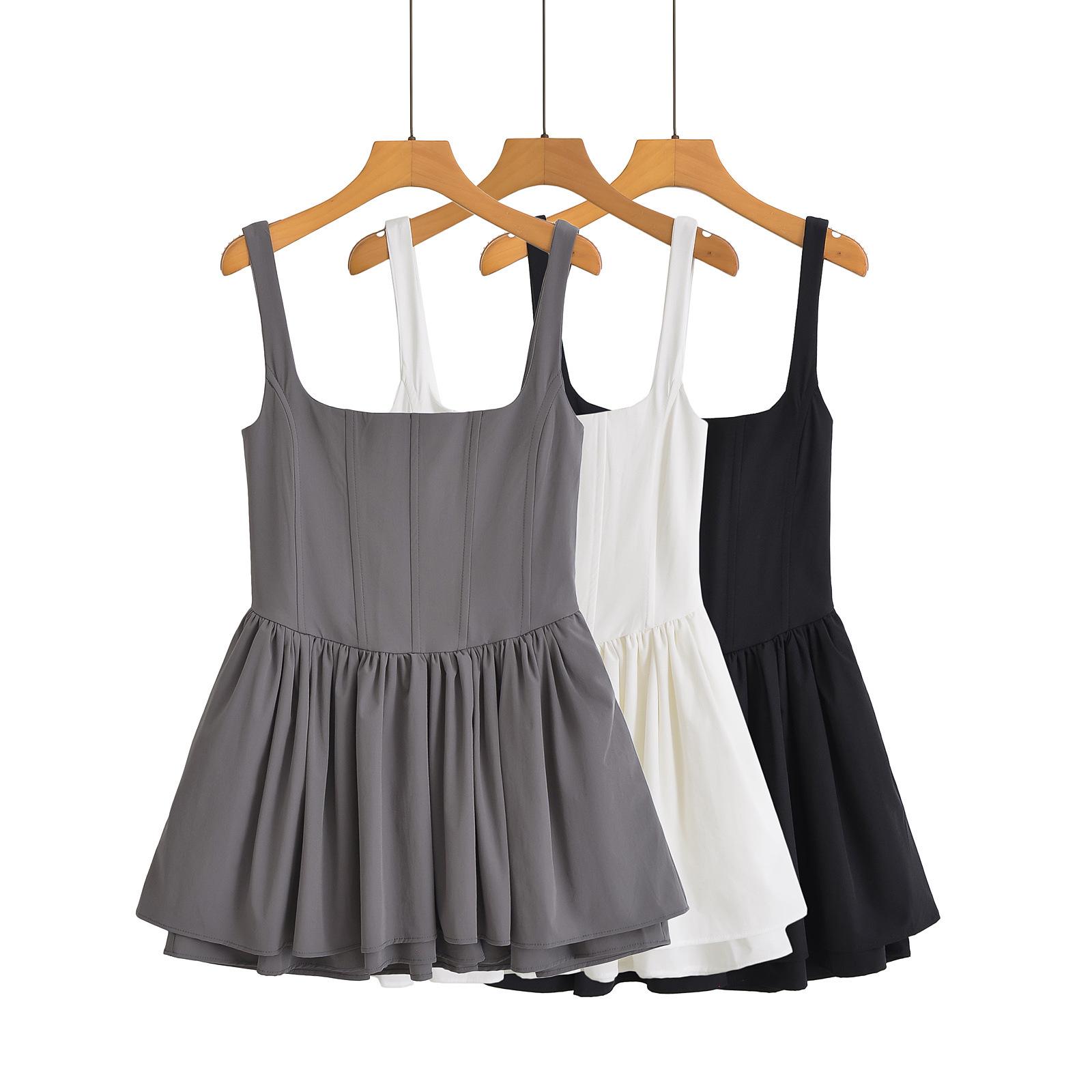 

2025 Spring Women s Slimming Sleeveless Short Dress Large