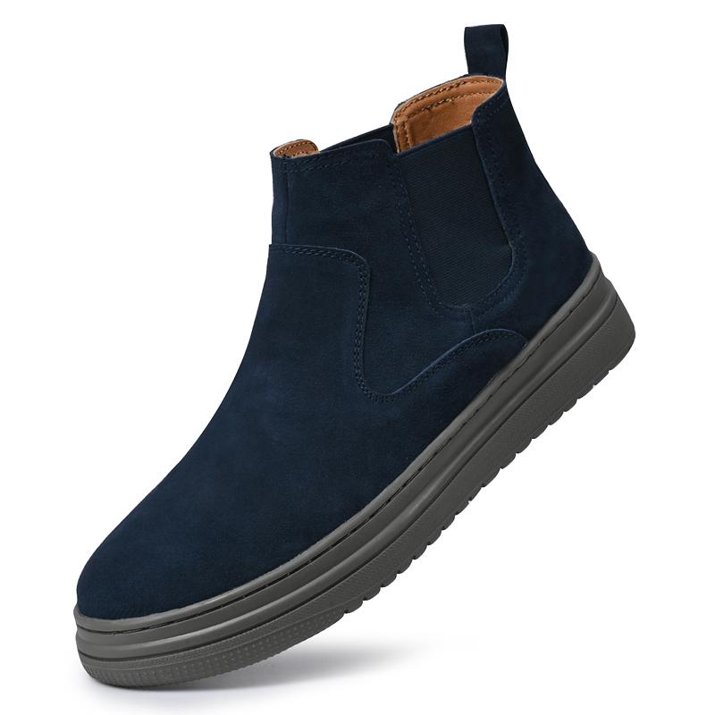 Módní pánské boty z pravé kůže Minimalistické a trendy designové styly Denní kancelářská venkovní volnočasová chůze Klasické Retro pánské boty