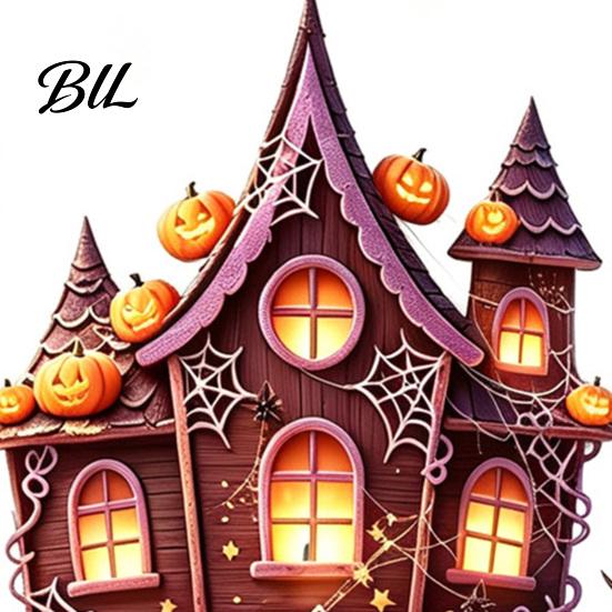 Waterproof PVC Glass Layout Supplies Halloween Static Window Clings, Spooky Haunted House Decals with Pumpkin Funny Holiday Party Room Decor
