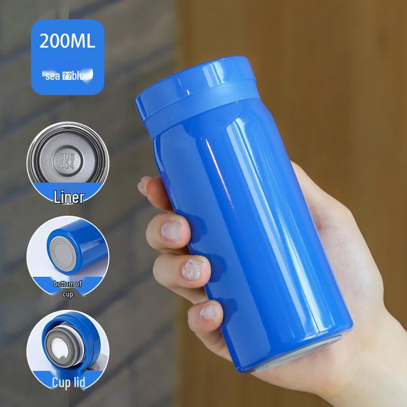 Stainless Steel Insulated Mini Pocket Cup with Smart Display - Perfect Drink Cup Gift for All Ages 200ML