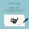 BAMOER 925 Sterling Silver Moon & Cat Charms Fit for Women Original Bracelet & Bangle Cute Black Gold Plated Cat Beads