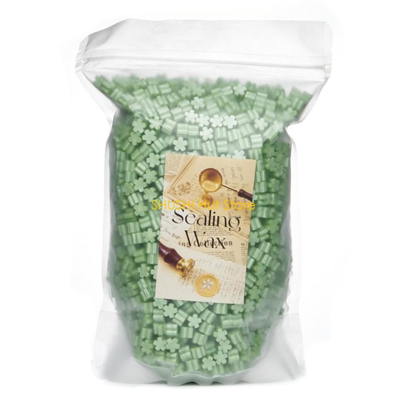 Colorful Waxes Seal Beads for Seal Stamp Flower Shaped Sealing Waxes for Sealing Envelope Holiday Card D57B