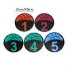 5Pcs Numbered Floor Spot Markers Landmark Mats Flat Disc Marker Basketball for