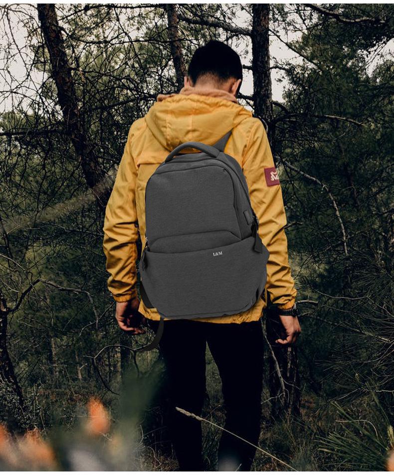 Men's High-Capacity Laptop & Travel Backpack: Versatile Business Design