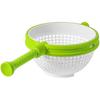 Salad Spinner, All-in-ONE Spinning Colander, Easy-To-Use Salad Spinner, Non-Scratch, Nylon Spinning Colander, Lettuce Spinner, Colander with